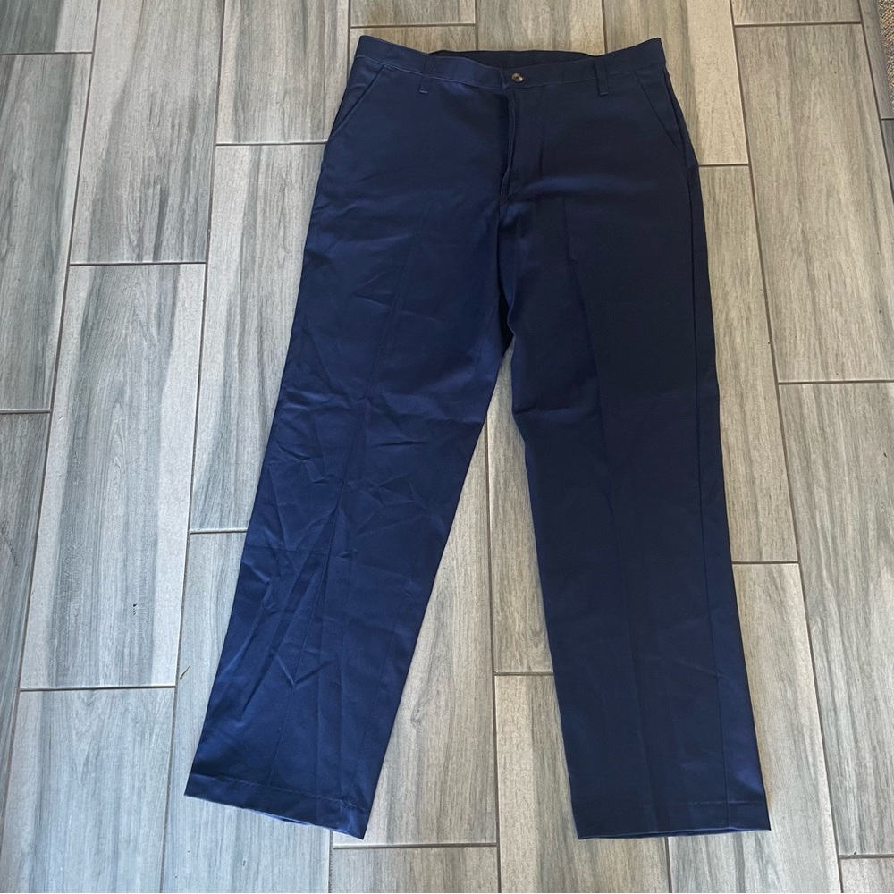 NWT Men’s Red Kap PC44NV2 Navy Blue Dress Pants Slacks Size 38